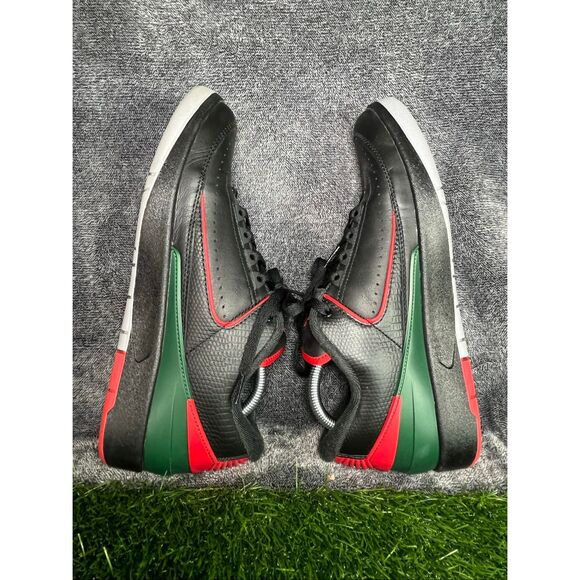 Nike Air Jordan 2 Retro Low Black Red Green Men’s Size 10.5 main image 8